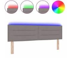 LED galvūgalis Taupe audinys