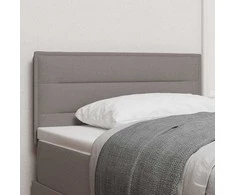 LED galvūgalis su LED juostelėmis Taupe 80 cm audinys