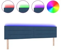 LED galvūgalis su LED juostelėmis Mėlyna 200 cm audinys