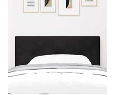LED galvūgalis su LED juostelėmis Juodas 80 cm Aksomas