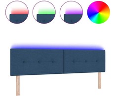 LED galvūgalis su LED juostelėmis Mėlyna 180 cm audinys
