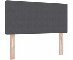 LED galvūgalis Tamsiai pilka 100 cm Kordūrinis audinys