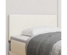 LED galvūgalis su galvūgalio Kreminė 100 cm Kordūrinis audinys