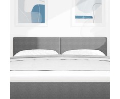 LED galvūgalis Šviesiai pilka 160 cm Kordūrinis audinys