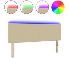 LED galvūgalis Pilkai žalia 160 cm Kordūrinis audinys