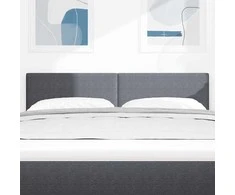 LED galvūgalis Tamsiai pilka 144 cm Kordūrinis audinys