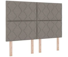LED galvūgalis Taupe 160 cm audinys