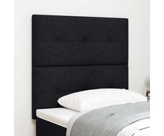 LED galvūgalis su LED juostelėmis Juodas 100 cm audinys