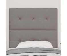LED galvūgalis su LED juostelėmis Taupe 80 cm audinys