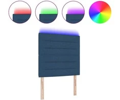 LED galvūgalis su LED juostelėmis Mėlyna 90 cm audinys
