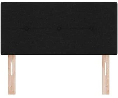 LED galvūgalis su LED juostelėmis Juodas 80 cm audinys