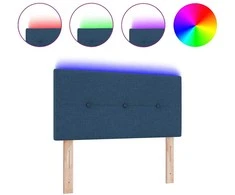 LED galvūgalis su LED juostelėmis Mėlyna 80 cm audinys