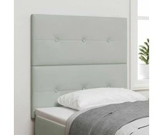 LED galvūgalis su LED juostelėmis Šviesiai pilka 80 cm Aksomas