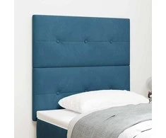 LED galvūgalis su LED juostelėmis Mėlyna 80 cm Aksomas