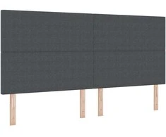 LED galvūgalis Tamsiai pilka 200 cm Kordūrinis audinys