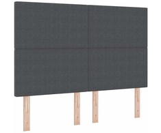 LED galvūgalis Tamsiai pilka 144 cm Kordūrinis audinys