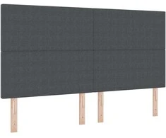 LED galvūgalis Tamsiai pilka 180 cm Kordūrinis audinys