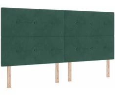 LED galvūgalis su LED juostelėmis Žalia 200 cm Aksomas