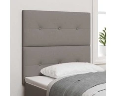 LED galvūgalis su LED juostelėmis Taupe 100 cm audinys