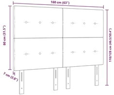 LED galvūgalis Taupe audinys