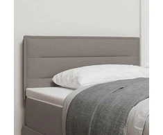 LED galvūgalis su LED juostelėmis Taupe 90 cm audinys