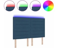 LED galvūgalis su LED juostelėmis Mėlyna 160 cm audinys