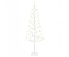 LED girliandų Kalėdų eglutė Balta 20 x 20 x 180 cm Plienas
