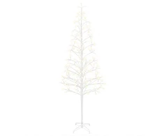 LED girliandų Kalėdų eglutė Balta 210 cm Plienas 228 LED