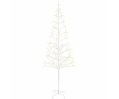 LED girliandų Kalėdų eglutė Balta 47 x 240 cm Plienas 268 LED