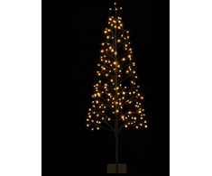 LED girliandų Kalėdų eglutė Juoda 150 cm Plienas 164 LED