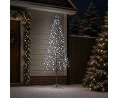 LED girliandų Kalėdų eglutė Juoda 47 x 210 cm Plienas 228 LED