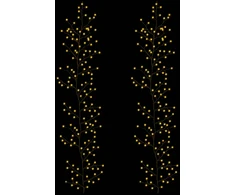 LED gluosnio vijoklis, kalėdinė dekoracija 2 vnt. Juoda 270 cm