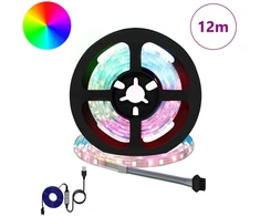 LED juosta 12 pcs Juoda ir permatoma 1000 mm Varis ir plastikas