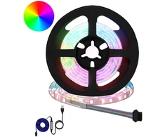 LED juosta 12 pcs Juoda ir permatoma 1200 mm Varis ir plastikas