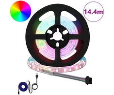 LED juosta 12 pcs Juoda ir permatoma 1200 mm Varis ir plastikas