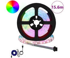 LED juosta 12 pcs Juoda ir permatoma 1300 mm Varis ir plastikas