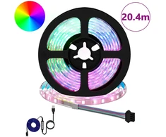 LED juosta 12 pcs Juoda ir permatoma 1700 mm Varis ir plastikas
