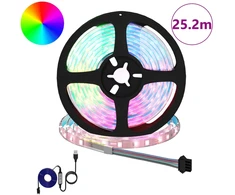 LED juosta 12 pcs Juoda ir permatoma 2100 mm Varis ir plastikas