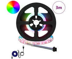 LED juosta 12 pcs Juoda ir permatoma 250 mm Varis ir plastikas