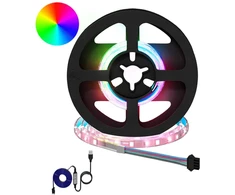 LED juosta 12 pcs Juoda ir permatoma 250 mm Varis ir plastikas