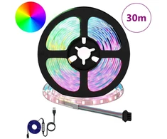 LED juosta 12 pcs Juoda ir permatoma 2500 mm Varis ir plastikas