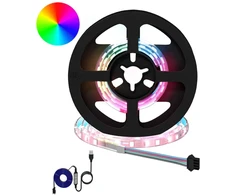 LED juosta 12 pcs Juoda ir permatoma 350 mm Varis ir plastikas