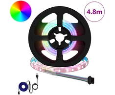 LED juosta 12 pcs Juoda ir permatoma 40 x 0,8 x 0,3 cm