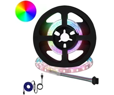 LED juosta 12 pcs Juoda ir permatoma 450 mm Varis ir plastikas