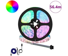 LED juosta 12 pcs Juoda ir permatoma 4700 mm Varis ir plastikas