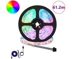 LED juosta 12 pcs Juoda ir permatoma 5100 mm Varis ir plastikas