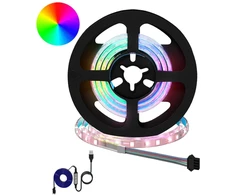 LED juosta 12 pcs Juoda ir permatoma 550 mm Varis ir plastikas