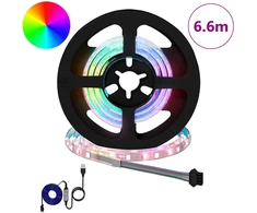 LED juosta 12 pcs Juoda ir permatoma 550 mm Varis ir plastikas