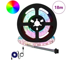 LED juosta 12 pcs Juoda ir permatoma 750 mm Varis ir plastikas