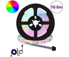 LED juosta 12 pcs Juoda ir permatoma 900 mm Varis ir plastikas